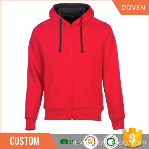 Custom man/woman full zipper-up hoodies/sweatshirt